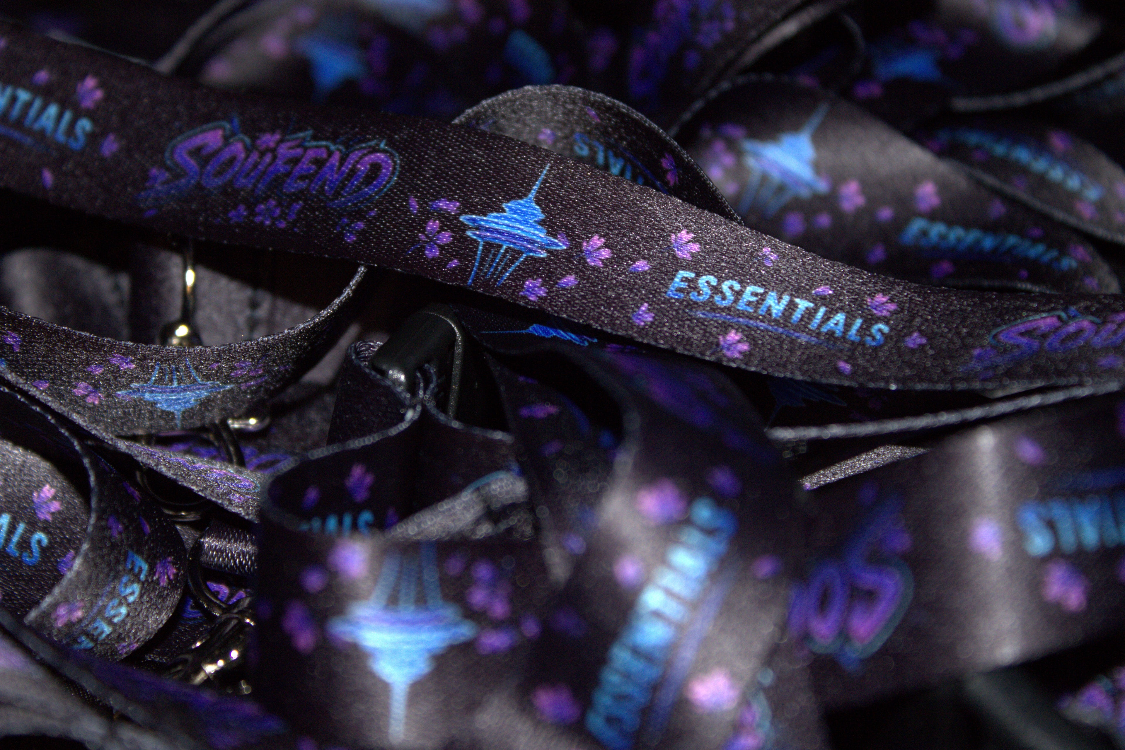 Midnight Bloom Lanyard